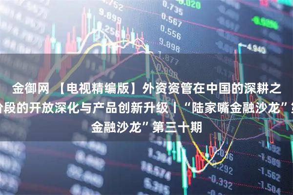 金御网 【电视精编版】外资资管在中国的深耕之道：新阶段的开放深化与产品创新升级丨“陆家嘴金融沙龙”第三十期
